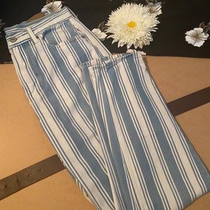 American Eagle Retro Stripe Mom Jeans
